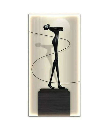 Contemporary Crystal-Embellished LED Wall Light - Artistic Home Illumination Decor