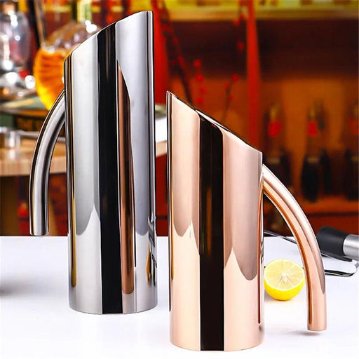 Gold Stainless Steel Beverage Mixing Kettle with Ergonomic Handle