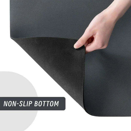 Elegant Non-Slip Leather Stair Mat - Premium Water-Absorbent Carpet for Home Elegance