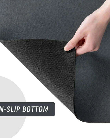 Elegant Non-Slip Leather Stair Mat - Premium Water-Absorbent Carpet for Home Elegance