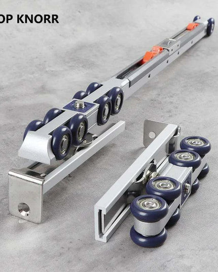 SmoothSlide Premium Sliding Door Hardware Kit for Home Improvement