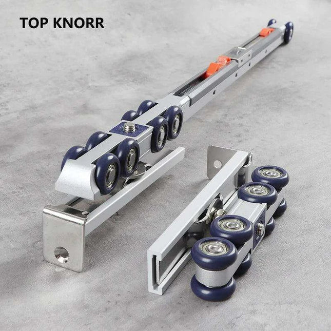 SmoothSlide Premium Sliding Door Hardware Kit for Home Improvement