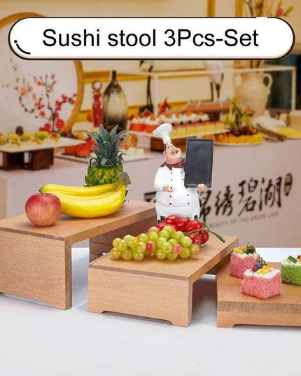 Charming Vintage Wooden Multi-Tier Treat and Snack Display Rack for Events and Celebrations