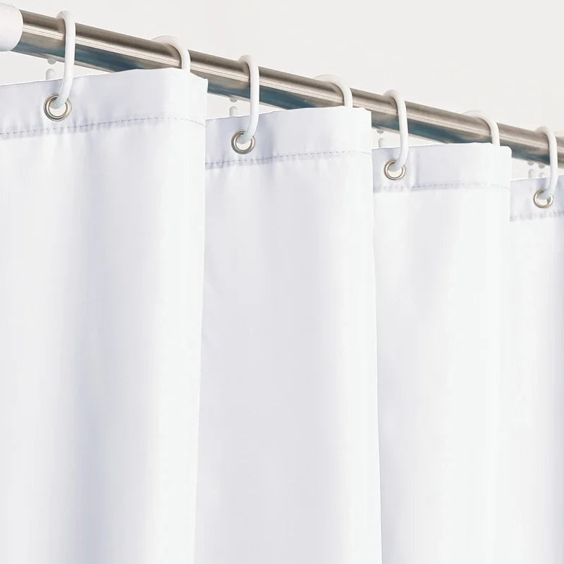 Waterproof Polyester Shower Curtain with Hooks