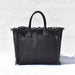 Personalized Trendy Fringed Canvas Tote with Stylish Ruffles