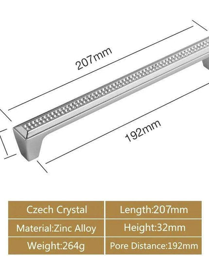 Luxurious Gold and Crystal Cabinet Pulls - Exquisite Design and Lasting Quality