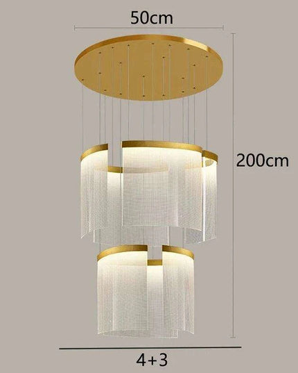Customizable Nordic Remote-Controlled Chandelier with Adjustable Height