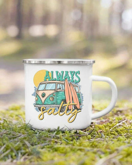 Nature's Adventure Enamel Mug: The Essential Companion for Outdoor Lovers