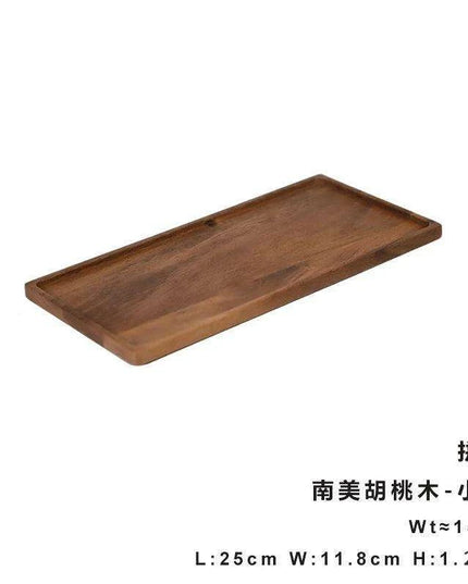 Elegant Wooden Rectangle Serving Tray for Snacks and Appetizers - Perfect for Home and Hospitality