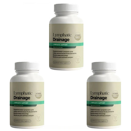 Lymphatic Drainage & Detox Capsules — Dandelion Root & Cleavers Extract