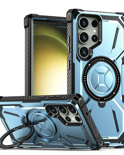 Samsung Galaxy S23 Ultra/S23+ Plus Rugged Military-Grade Shockproof Case with Magnetic Stand and MagSafe Support