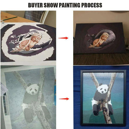 Customizable Paint by Numbers Set: Transform Your Cherished Memories into Stunning Artworks for All