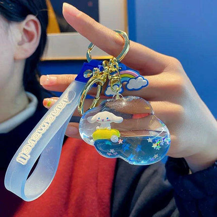 Kawaii Sanrio Cinnamoroll Cosmic Walk Series Acrylic Keychain - Adorable Pendant Gift