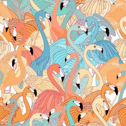 Pink Flamingo Waterproof Wallpaper