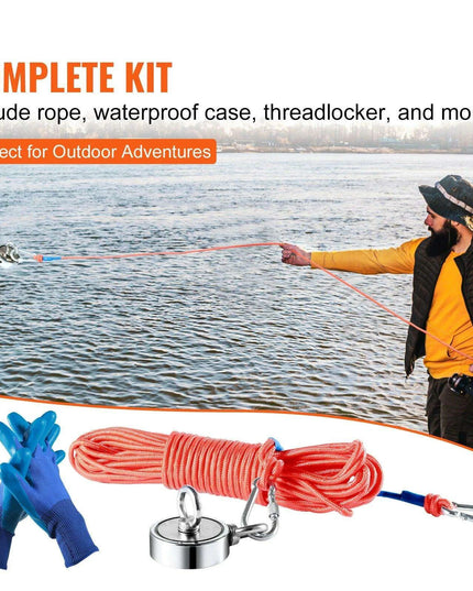 Revolutionary Double-Sided Magnet Fishing Kit with 1200lbs Capacity