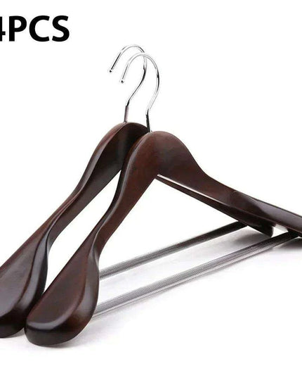 Chic Wooden Hanger Collection for Stylish Closet Arrangement