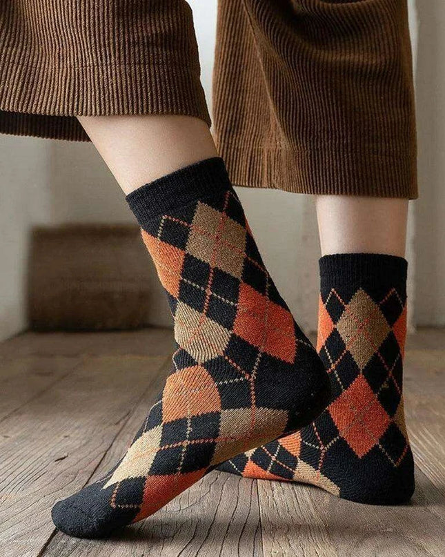 Colorful Men’s Argyle Socks - Set of 5 Pairs