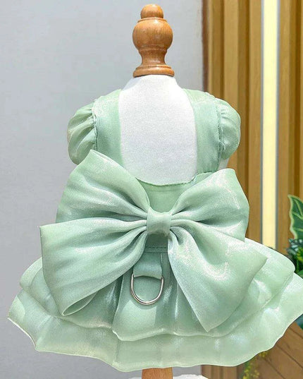 Charming Striped Butterfly Midi Dress for Small Dogs – Ideal for Special Occasions