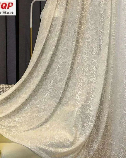 Luxurious Customizable White Tulle and Lace Window Treatments for Sophisticated Interiors