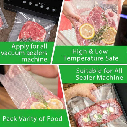 5-Pack Premium Sous Vide Vacuum Sealer Rolls - Customizable Lengths for All Sealers