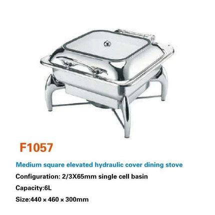 Regal Stainless Steel Chafing Dish Set with Hydraulic Warmer and Hot-Water Container