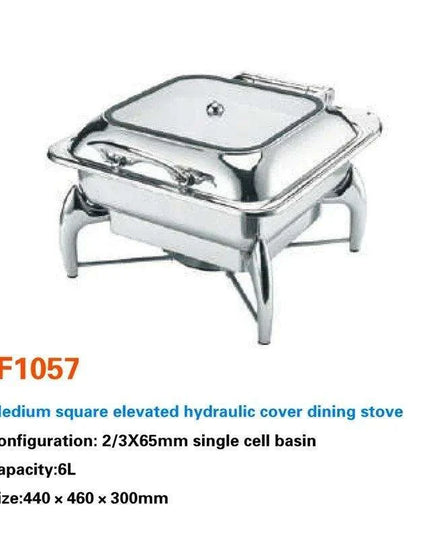 Regal Stainless Steel Chafing Dish Set with Hydraulic Warmer and Hot-Water Container