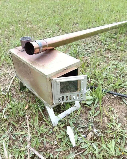 Compact Ultralight Stainless Steel Outdoor Wood Stove with Advanced Smoke Control System