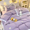 Purple / 1.2m Bed(3pcs) / Fitted Bed Sheet