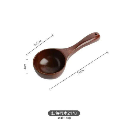 Vintage-Inspired Handmade Wooden Soup Spoon for Elegant Dining