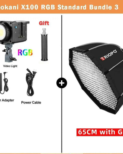 Sokani X100 Professional 100W Bi-Color RGB LED Video Light with Mobile App Control