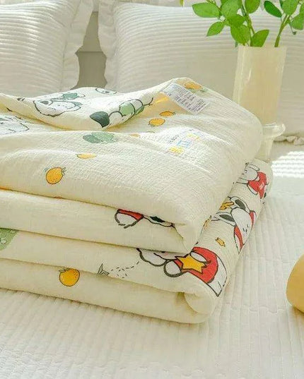 Cooling Lightweight Summer Comfort Quilt for Single Beds - Soft Air-Conditioning Blanket/Duvet