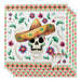 Festive Mexican Skull Sombrero Cloth Napkins Duo - Set of 2