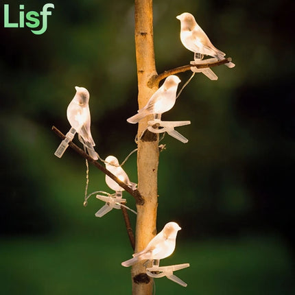Lisf Solar Waterproof Bird Light String - Decorative Outdoor Illuminat