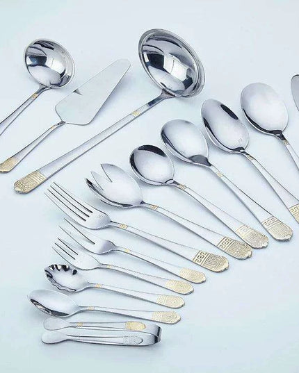 72-Piece Premium Stainless Steel Flatware Set with Chic Wooden Storage Box for Sophisticated Weddings