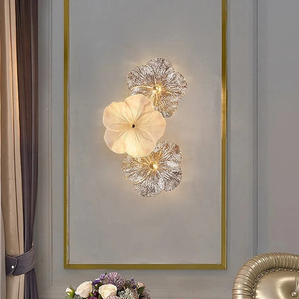 French Floral Wall Sconce - Luxury LED Wall Light
