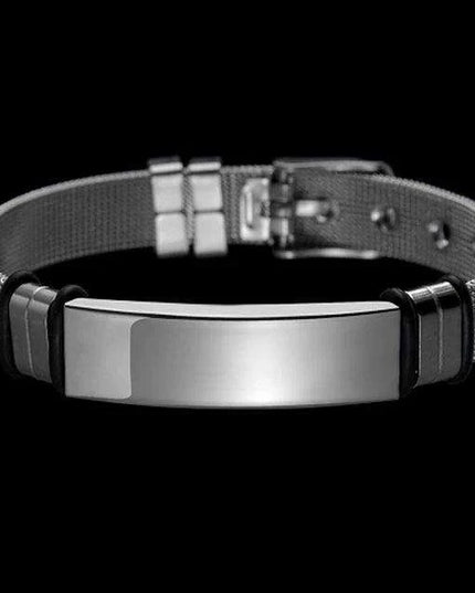 Customizable Leather Date Bracelets with Engraved Personalization