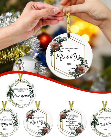Our First Christmas Together 2023 Ornament - A Cherished Keepsake for New Couples - Celebrate Your Love Story - "Start Your Adventure" Holiday Gift