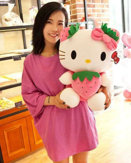 Y2K Hello Kitty Cozy Plush Toy - Adorable Kawaii Cuddly Companion for Children's Birthday Celebrations