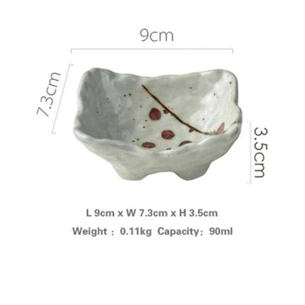 Elegant Artisan Japanese Ceramic Appetizer Plates: Elevate Your Dining Aesthetic with Unique Tableware