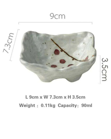 Elegant Artisan Japanese Ceramic Appetizer Plates: Elevate Your Dining Aesthetic with Unique Tableware