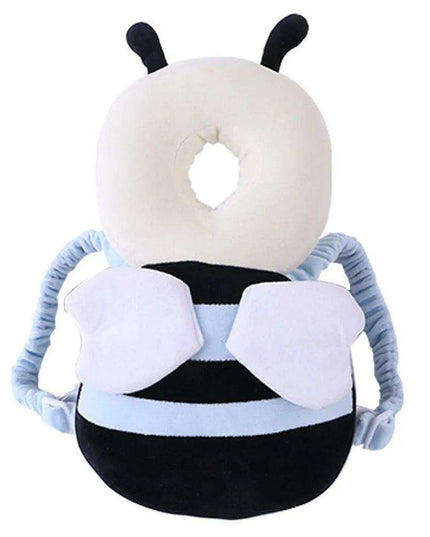 Bee-Themed Toddler Safety Backpack with Adjustable Headguard for Safe Adventures
