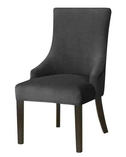 Luxe Stretch Velvet Slipcovers for High-Back Sloping Arm Chairs - Elegant Furniture Protection for Home and Events