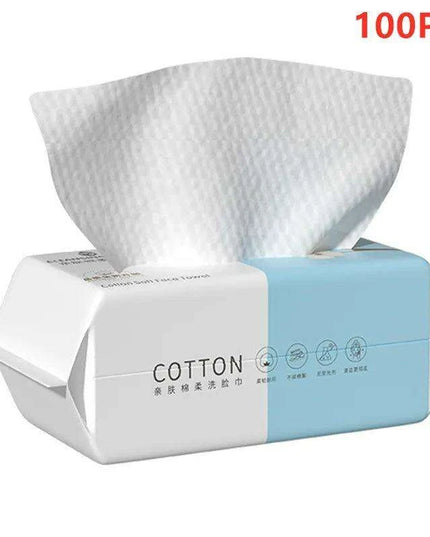 Travel-Friendly Eco-Conscious Facial Wipes - Soft Pearl Cotton Makeup Remover Cloths