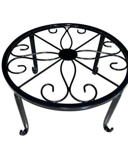 Artistic Hollow Iron Plant Stand - Stylish Display for Indoor and Outdoor Plants