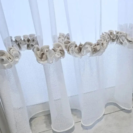 French Agaric Lace Jacquard Curtains - Elegant Design