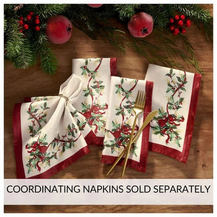 Villeroy & Boch Winter Bows & Garland Holiday Tablecloth, 60x102, Fest