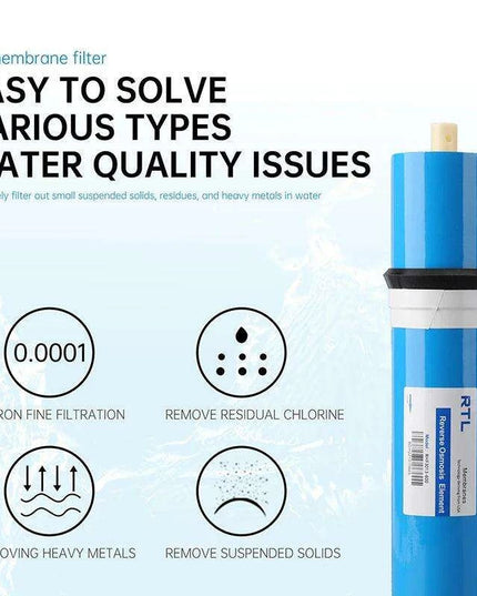 600 GPD High-Performance Alkaline Reverse Osmosis Water Filter System - Space-Saving and Eco-Friendly Design