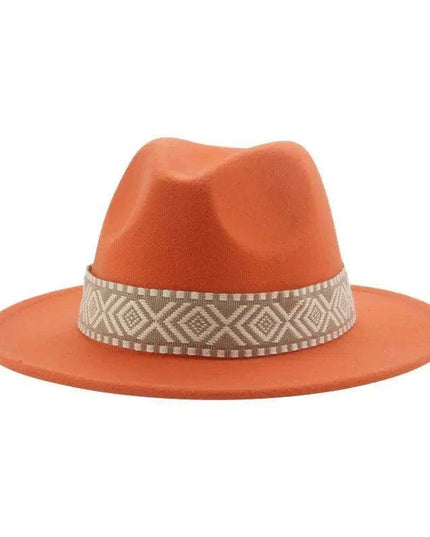Versatile Unisex Panama Cowboy Hat - Wide Brim Fedora in Classic Camel, Black, and White Felt Options