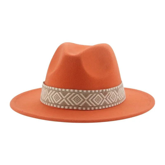 Versatile Unisex Panama Cowboy Hat - Wide Brim Fedora in Classic Camel, Black, and White Felt Options