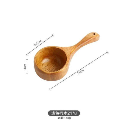 Vintage-Inspired Handmade Wooden Soup Spoon for Elegant Dining